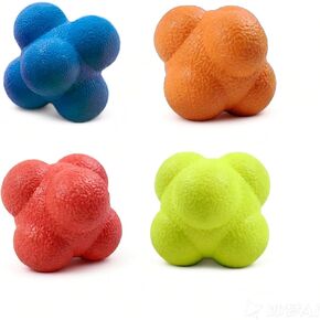 4 كرات رد فعل، 2.2-2.8 بوصة - مدرب التنسيق بين اليد والعين، معدات تدريب الانعكاس وخفة الحركة للبيسبول وكرة اليد والرياضة واللياقة البدنية للمتعة في الهواء الطلق، (فقط لأكثر من 12 شخصًا بالغًا) in Kuwait