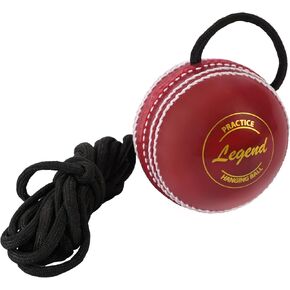SS Legend Hanging Ball for Practice with Reaction String to Improve Hand Eye cordination - Threaded Seam and Red Color, Full Size in Saudi Arabia