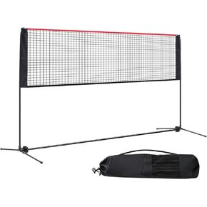 مجموعة شبكة كرة الريشة المحمولة من نيوبوليج، بعرض 10 أقدام/14 قدم/17 قدم، شبكة رياضية متعددة الارتفاع قابلة للتعديل لكرة البيسبول والتنس والكرة الطائرة وتنس كرة القدم، للاستخدام الداخلي والخارجي مع حقيبة حمل، سهلة الإعداد للفناء الخلفي in Kuwait