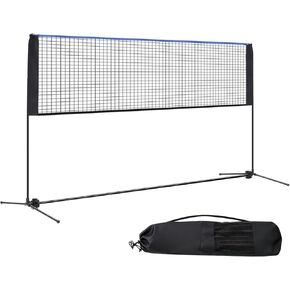 مجموعة شبكة كرة الريشة المحمولة، بعرض 10أقدام/14أقدام/17أقدام، شبكة رياضية متعددة الارتفاع قابلة للتعديل لكرة البيسبول والتنس والكرة الطائرة وتنس كرة القدم، للاستخدام الداخلي والخارجي مع حقيبة حمل، سهلة الإعداد للفناء الخلفي in Kuwait