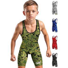 Exxact Sports Sublimated Youth Wrestling Singlet For Boys, Premium Powerlifting Singlet, Kids Wrestling Singlets in Kuwait