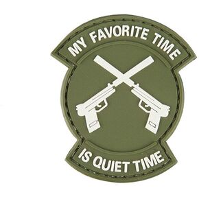 رقعة PVC التكتيكية "Fav Time is Quiet Time" من مادة PVC - OD Green in Kuwait