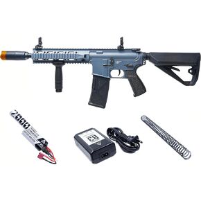 Arcturus التكتيكية LWT MK-II CQB 10 "بوليمر - كهربائي كامل / شبه تلقائي / ثاني انفجار / ثالث انفجار / ثنائي / منحدر Airsoft AEG Sport SE Starter Pack رمادي مع بطارية وشاحن in Kuwait