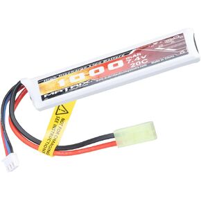 Evike Airsoft - بطارية Matrix عالية الأداء 7.4 فولت من نوع Airsoft LiPo (الموديل: 1000 مللي أمبير / 15C / تام صغير وسلك طويل) in Kuwait