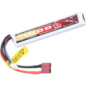 Evike Airsoft - بطارية Matrix عالية الأداء 7.4 فولت من نوع Airsoft LiPo (الطراز: 1000 مللي أمبير / 20C / T-Plug وسلك قصير) in Kuwait