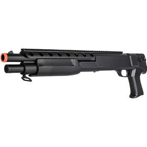BBTac Airsoft Shotgun M309 Pump Action - Tactical Airsoft Shotgun, Weaver Top Rail, Removeable Clip, Powerful 445 Fps with 6mm BBS in Kuwait