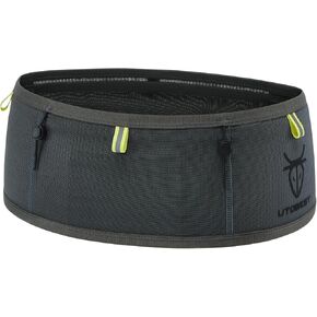 Running Belt for Men & Women, Bounce-Free Running Waist Pack Fits All Phones, 4-Pocket Trail Running Belt Fits 500ml Soft Flask, Pole Carry Straps for Road, Race & Trail (Black, Medium) in Kuwait