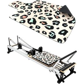 بساط مصلح بيلاتيس غير قابل للانزلاق، بساط منشفة بيلاتيس بسطح من الصوف الناعم، بساط بيلاتيس مع معدات متعددة، خفيف الوزن وقابل للطي، يمتص العرق ويجف سريعًا، لليوجا واللياقة البدنية (مرقط) in Kuwait