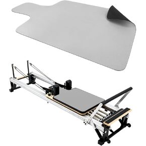 بساط بيلاتيس مصلح غير قابل للانزلاق، بساط منشفة بيلاتيس بسطح من الصوف الناعم، بساط بيلاتيس مع معدات متعددة، خفيف الوزن وقابل للطي، يمتص العرق ويجف سريعًا، لليوجا واللياقة البدنية (رمادي) in Kuwait