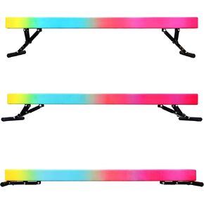 Adjustable balane Beam for Kids - 8FT Gymnastics Beam - high and Low Floor Beam for All Gymnastic Levels-Professional Gymnastic Equipment for Home and Gym Center in Kuwait