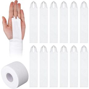 12 قطعة من مقابض شريط الجمباز وشريط رياضي بكرة واحدة لقضبان الجمباز، مقابض رياضية قابلة لإعادة الاستخدام، دعم قوي، واقي للكاحل والركبة، لوازم التدريب الرياضي in Kuwait