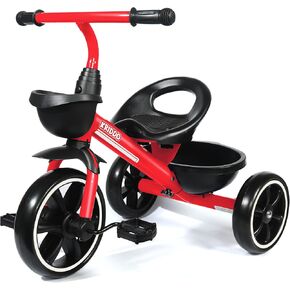 KRIDDO Tricycle for 2-5 Year Olds - Pink Toddler Trike With Gift for 24 Month to 4 Year Old Girls in Kuwait