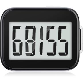 عداد خطوات ثلاثي الأبعاد للمشي، عداد خطوات بسيط مع مشبك وحبل قابلين للإزالة، متتبع خطوات دقيق مع شاشة عرض كبيرة، أجهزة تتبع اللياقة البدنية للرجال والنساء والأطفال in Kuwait