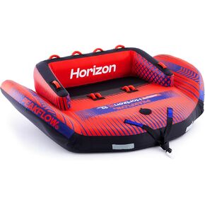 PEAKFLOW Towable Tube,Boat Tube,2 Rider Models,Tubes for Boating,PVC Liner and Full Nylon Cover,EVA Foam Pads and 8 EVA Handles,Swift Connect Rapid Boston Valve, 64x61Inches Inflated,Passione Series in Kuwait