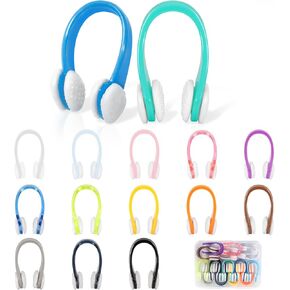 Pengxiaomei 15Pcs Swimming Nose Clips, Nose Plugs for Swimming with Waterproof Silica Gel for Kids (Age 7+) and Adults, Bright Colors in Kuwait