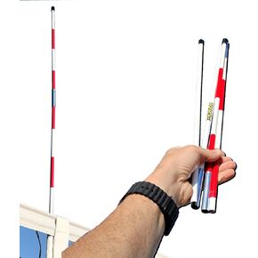 مجموعة هوائي الكرة الطائرة متعدد الطي - هوائيات شبكية محمولة من الألياف الزجاجية - علامات تنظيمية لحدود الملعب باللونين الأحمر والأبيض - معدات تحكيم الكرة الطائرة الشاطئية الداخلية والخارجية in Kuwait