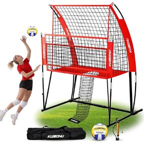 نظام شبكة تدريب الكرة الطائرة، معدات تدريب الكرة الطائرة مع ارتفاع قابل للتعديل بحرية للفناء الخلفي، شبكة تدريب الكرة الطائرة لإعداد الطعام، تتضمن مجموعة كرات وحقيبة حمل in Kuwait