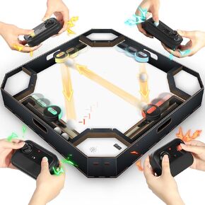 Cheerivy Game Air Hockey 4 Player, Hyperlaps.10 Game 4 Players Arcade Games for Home, Hyperlaps.io Tables for Adults with a Points System, Fun Table Games for Family Gatherings in Saudi Arabia