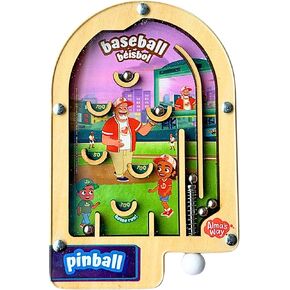 لعبة الكرة والدبابيس الخشبية من Upbounders® Alma's Way™ Baseball-Béisbol، لعبة سفر محمولة باليد للأطفال من عمر 3 سنوات فما فوق، موضوع رياضي ثنائي اللغة in Kuwait