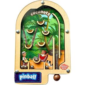 Upbounders® Alma's Way™ لعبة الكرة والدبابيس الخشبية بجوز الهند - لعبة الكرة والدبابيس المحمولة للسفر للأطفال بعمر 3 سنوات فما فوق - لعبة مغامرة الجزيرة بدون شاشة in Kuwait