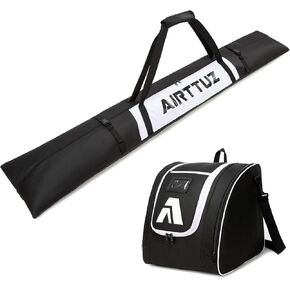 Ski Bag and Boot Bag Combo, Water-Resistant Ski Boot Travel Bag Fit Skis Up to 200 cm & Boots Size 13 With 5mm Foam Ski Gear Bag. in Kuwait