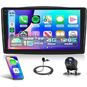 4G+64G CAR RADIO TOYOTA SIENNA 2004-2010 RIMODY Android Car Stereo Wireless Carplay Android Auto GPS WiFi 9 Inches Touchscreen Link Bluetooth FM/RDS EQ SWC Camera in Kuwait
