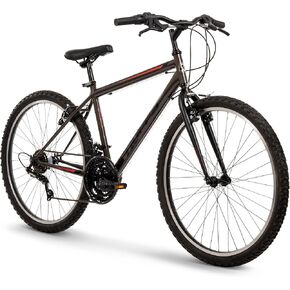 Huffy North Peak 26-Inch Mountain Bike, Durable Hi-Ten Steel Frame, 15-Speed Twist Shifter, Front and Rear Linear-Pull Brakes, All-Terrain Tires, Padded ATB Saddle in Kuwait