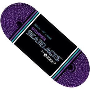 أحذية Bont Skates بأربطة لامعة 8 مم - 79 بوصة 96 بوصة 108 بوصة - أرجواني جمشت مدخن in Kuwait
