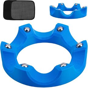 Bowling Ball Spinner with Cleaning Cloth Pad Shammy, Bowling Rotating Ball Cup Sport Holder Display Stand Rack 360° Smooth Rotation Practical Sport Accessory in Kuwait