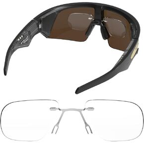 عدسات HiBloks المشبكية المتوافقة مع نظارات Oakley Meta Vanguard، عدسة قابلة للاستبدال بمشبك للعدسات الطبية المخصصة مع قطعة قماش النظارات، شفافة in Kuwait