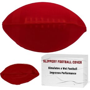 غطاء كرة القدم الزلقة | معدات تدريب كرة القدم لتحسين القبضة ومنع التحسس | ملحقات تدريب لاعب الوسط وجهاز الاستقبال للركض الخلفي | يناسب المقاس القياسي 9 | تدريب لأيام اللعبة الممطرة in Kuwait