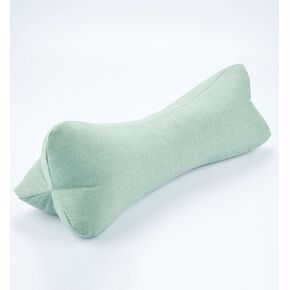 Adjustable Buckwheat Neck Roll Pillow with Ergonomic Support, Firm Hard Filling for Multi-Purpose Cooling Neck Pillow, Washable Cover, Blue 6 * 15 inch in Saudi Arabia