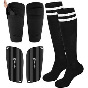 مجموعة واقيات أرجل كرة القدم للأطفال مع الأكمام والجوارب، وسادات طويلة للأطفال الصغار من سن 3 إلى 12 سنة، معدات كرة قدم خفيفة الوزن للأولاد والبنات in Kuwait