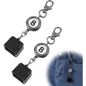 2 Pcs Billiard Chalk Holder with Retractable Key Ring, Pool Chalk Holder, Pool Cue Chalks Holders Black Billiards Chalks Holders Billiards Accessories for Billiard Lovers in Saudi Arabia