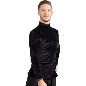 سلسلة Superstar: قميص علوي مخملي احترافي للرقص اللاتيني G5001 للرجال in Kuwait