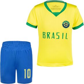 جيرسي كرة القدم للشباب البرازيلي من Cins - للأولاد والبنات البرازيل لكرة القدم للتدريب للأطفال من 10 إلى 12 عامًا in Kuwait