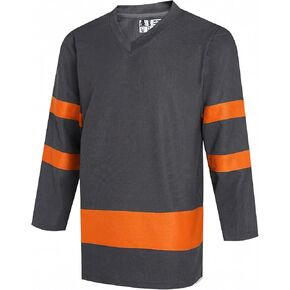 DEHANER Blank Ice Hockey Jerseys for Men Unisex Sport Practice Game Shirts Long Sleeve College Team Tops in Kuwait