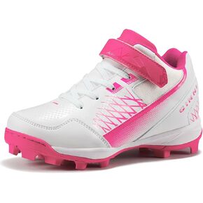 GINNI Kids البيسبول البيسبول المرابط للأولاد والبنات، أحذية رياضية خفيفة الوزن في الهواء الطلق، أحذية رياضية مريحة للكاحل للتدريب الرياضي للأولاد والبنات/الأطفال in Kuwait