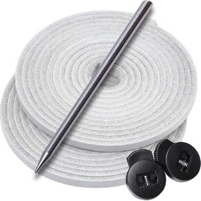 مجموعة قفازات البيسبول من AliBall - أربطة جلدية 2 × 80 مع إبرة وأقفال | طقم إصلاح للبيسبول/الكرة اللينة + دليل in Kuwait