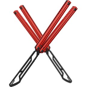Nabalis Impulse Butterfly Knife Balisong Trainer لممارسة التقليب، ممارسة حادة، بدون أداة حافة، خفيف الوزن، مدرب معدني صديق للبيئة in Kuwait