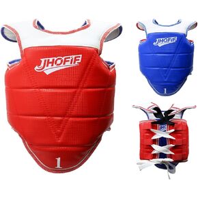 واقيات الصدر للفنون القتالية - واقي جسم الملاكمة، معدات ملاكمة التايكوندو ذات الوجهين مع أشرطة قابلة للتعديل، بطانة إسفنجية عالية الكثافة لتدريب الفنون القتالية المختلطة/الكاراتيه in Kuwait