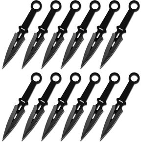 مجموعة سكاكين رمي ديسباتش مكونة من 12 سكين رمي احترافي مع غمد من النايلون، سكاكين رمي كوناي متوازنة بشكل جيد من الفولاذ المقاوم للصدأ للترفيه والمنافسة in Kuwait