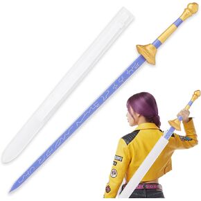 41" Anime Cosplay Sword with Sheath, Non-3D Printed & Back-Carry, Collectible Prop for Costume&Display - Purple Sword in Saudi Arabia