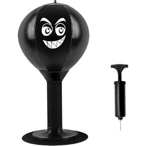 Desktop Punching Bag, Stress Buster with Suction Cup Boxing Bag Speed Balls Heavy Duty Stress Relief Ball Desk Boxing Punch Ball for Office Table and Counters in Saudi Arabia