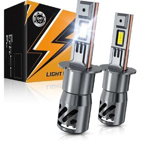 Auxbeam H4 9003 Fog Light, Upgraded 24000LM 700% Super Brightness ＆ 6500K Cool White H4 Light for UTV/ATV Offroad Vehicle in Kuwait