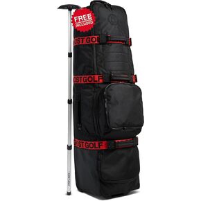 Ghost Golf AWOL Golf Travel Bag for Airlines with Wheels - Soft Padded Golf Club Travel Cover Fits All Stand & Cart Bags - Lockable Zippers, Water Resistant & Long-Lasting Heavy Duty Material in Kuwait