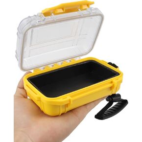 Beoccudo Waterproof Box Small Dry Box Mini Waterproof Container Watertight Storage Case Water Proof, 5.5" L x 4" W x 2.4" H Drybox Waterproof for Kayaking Boating in Kuwait