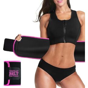 Waist Trainer for Women Lower Belly Fat, Waist Sweat Band for Women, Belly Band Sweat Belt, Stomach Wrap, Body Shaper in Kuwait