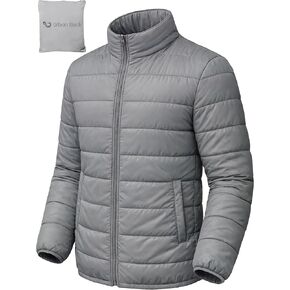 سترة منتفخة قابلة للتعبئة من Urban BUCK للرجال خفيفة الوزن للشتاء وسترات بديلة مضادة للرياح وطاردة للماء للمشي لمسافات طويلة in Kuwait