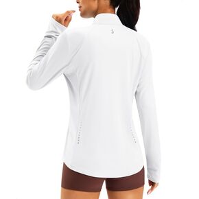 Bikewa Women's UPF 50+ Cycling Jacket Lightweight Full Zip Long Sleeve UV Sun Protection Athletic Shirts for Biking Running in Kuwait